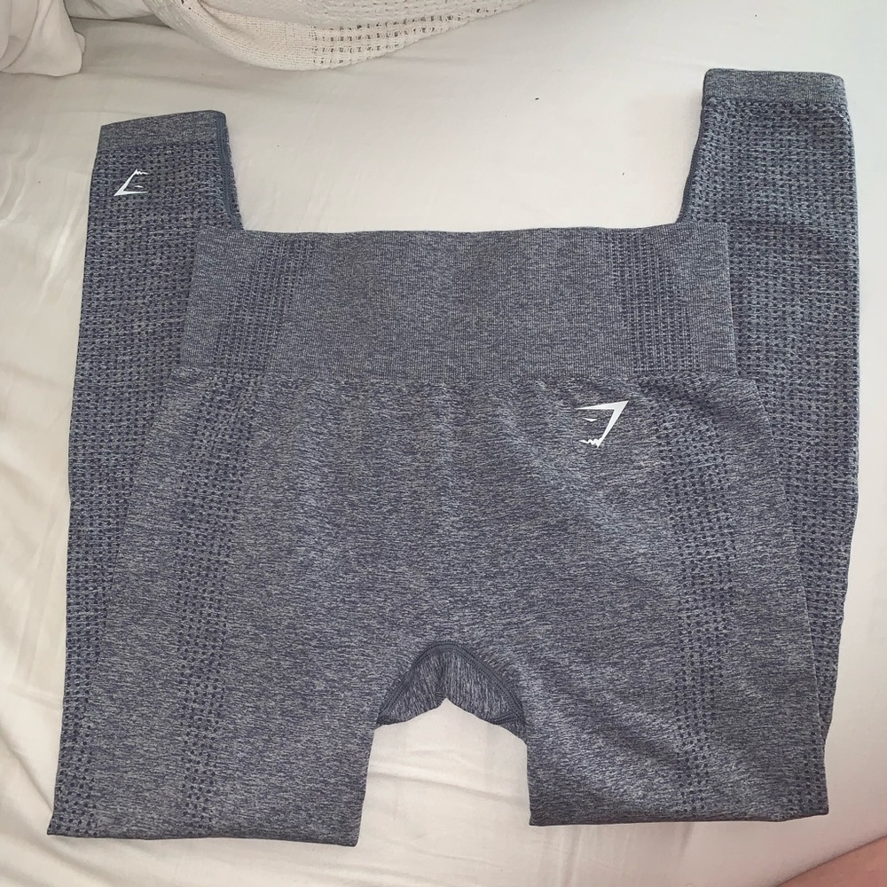 Gymshark Vital Seamless Leggings ~ Steel Blue Marl